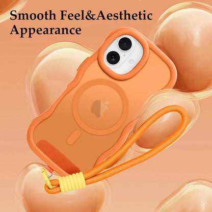 Funda Nzenguer Para iPhone Con Correa Naranja