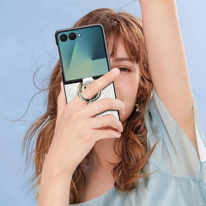 Funda Samsung Galaxy Z Flip 7 Con Anillo Blanco