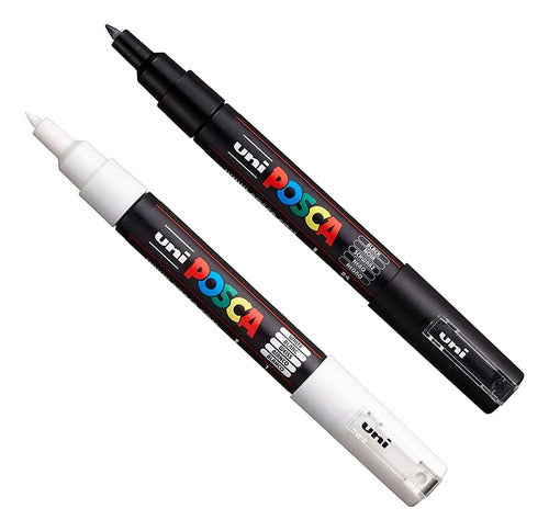 Marcadores Profesionales Byn Posca Punta Extra Fina De3.3 Ft