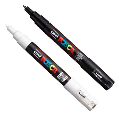Marcadores Profesionales Byn Posca Punta Extra Fina De3.3 Ft
