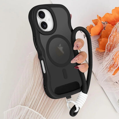 Funda Nzenguer Para iPhone Con Correa Negro