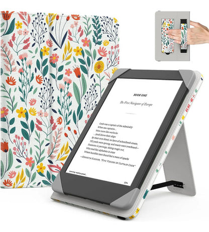 Funda Para Kindle De 6 Pulgadas Con Soporte Floreado