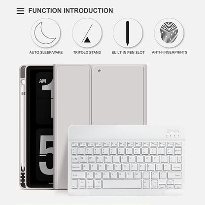 Funda Con Teclado Para iPad 9th/8th/7th Gen 10.2 Gris