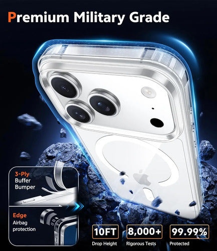 Funda Para iPhone 17 Pro Max 6.9 Pulgadas Transparente Transparente