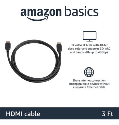 Cable Hdmi Ultra Rápido De 91cm Con Conectores Chapados E...