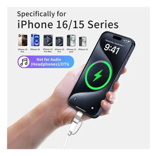 Adaptador Lightning A Usb C Para iPhone 15/16/17 Pro/17