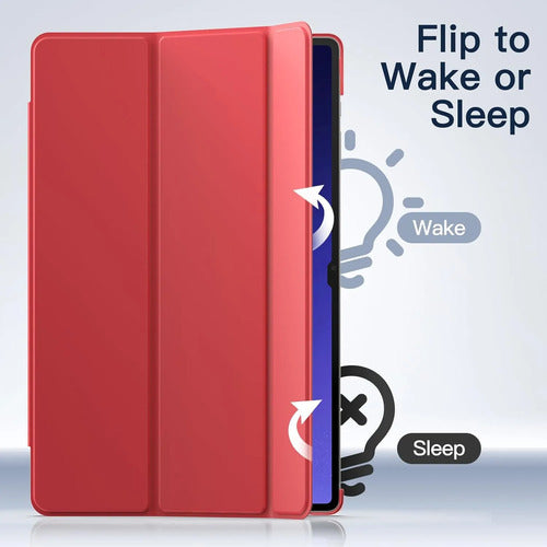 Funda Jetech Para Samsung Galaxy Tab S10 Ultra/s9 Ultra Rojo