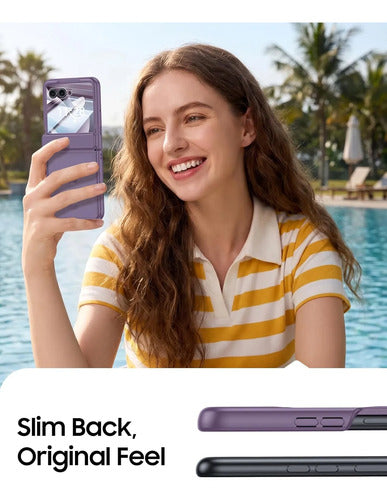 Funda Motorola Razr Ultra 2025, Protector Pantalla Violeta