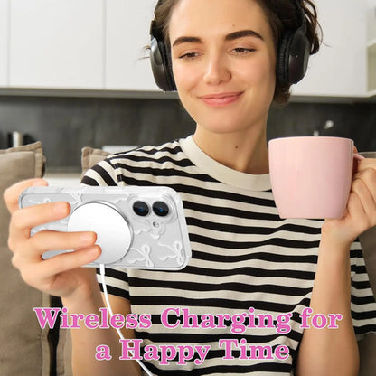 Funda Magnética Ueebai Para iPhone 16, Diseño De Lazo, Bl... Blanco