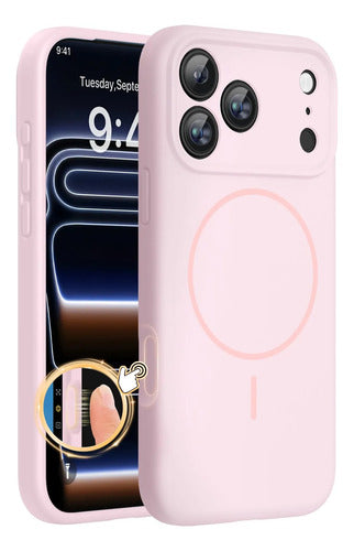 Funda Magnética Miracase Para iPhone 17 Pro Max Rosa