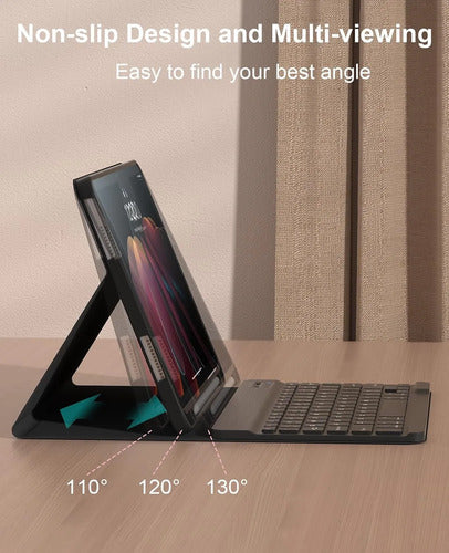 Funda Con Teclado Para iPad (a16) 11th/10th Gen (11/10.9) Negro