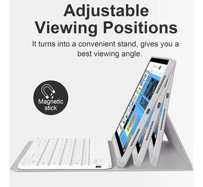 Funda Con Teclado Para iPad Air Gen 11 Gris