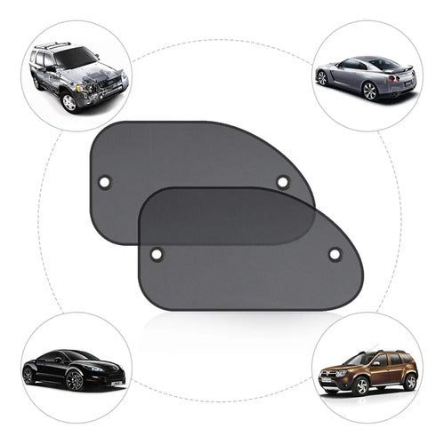 Parasol De Auto Universal De Alta Protección Uv, Pack De 2