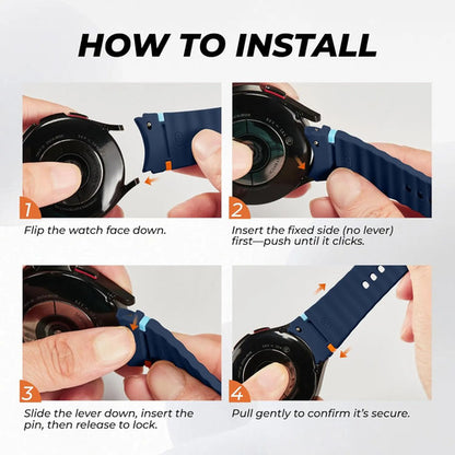Correas Deportivas Compatibles Con Galaxy Watch 7 6 5 4 Fe Terracota 4.4 Cm