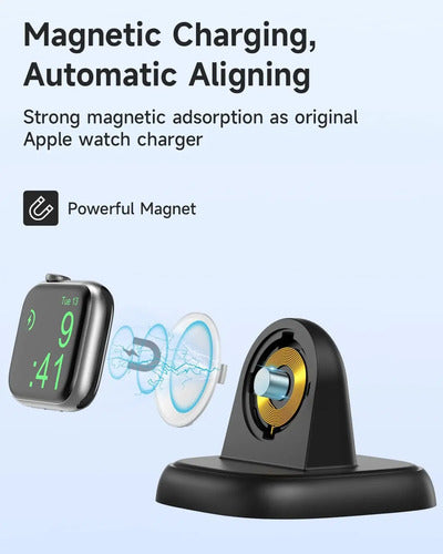 Cargador Newdery Para Apple Watch, Carga Rápida, Inalámbr... Negro