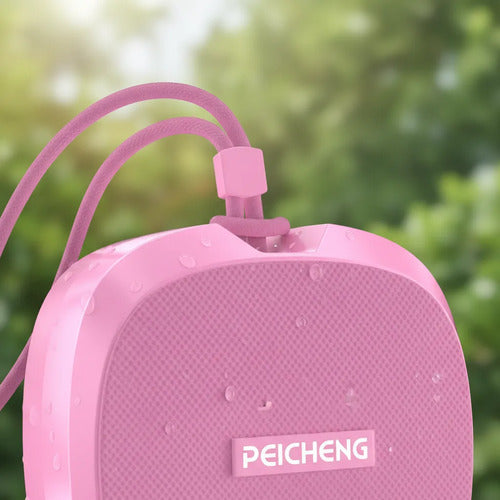 Parlante Bluetooth Portátil Peicheng, Impermeable Rosa Chicle