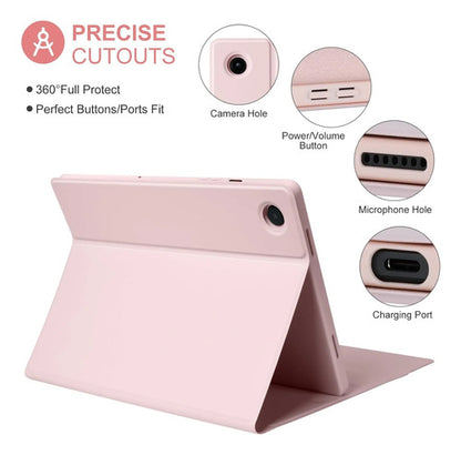 Funda Con Teclado Para Samsung Galaxy Tab A11 Plus/a9 Plus Rosa