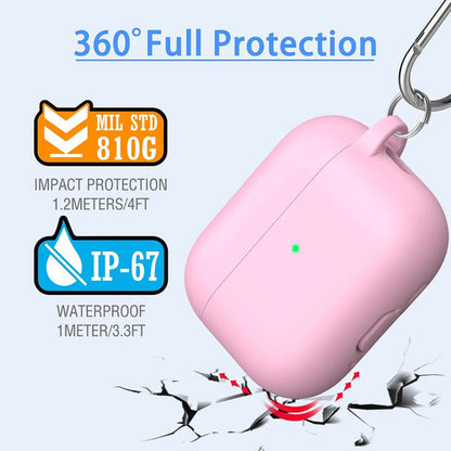 Funda De Silicona Grado Militar Para AirPods Pro 3 Rosa