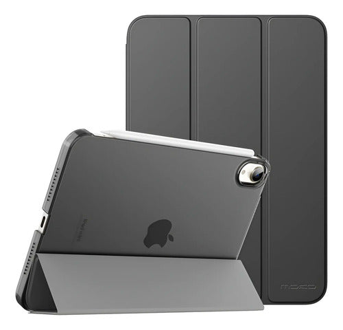 Funda Para iPad Mini 7 (a17 Pro) 2024 Y Mini 6 2021 Gris Oscuro