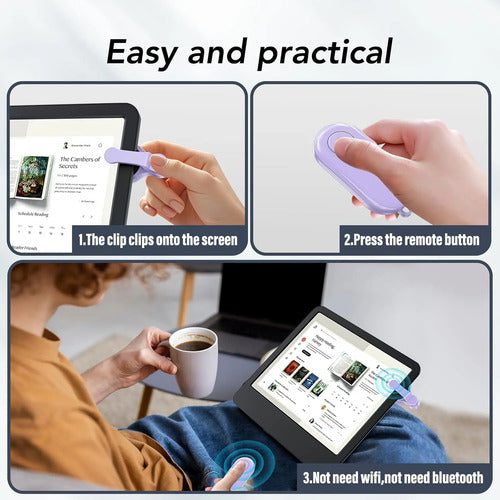 Control Remoto Page Turner Para Kindle, iPhone, iPad, Androi