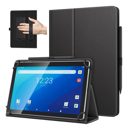 Funda Universal Para Tablet 10.1 Con Soporte Y Correa Negro
