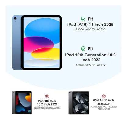 Funda Akkerds Para iPad A16 De 11a Gen Y iPad 10.9  2022 Celeste