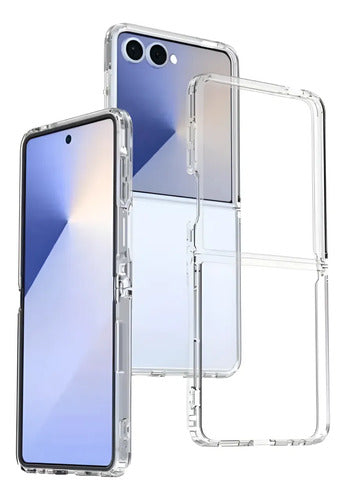 Funda Transparente Para Celular Samsung Z Flip 7 Fe Blanco Transparente