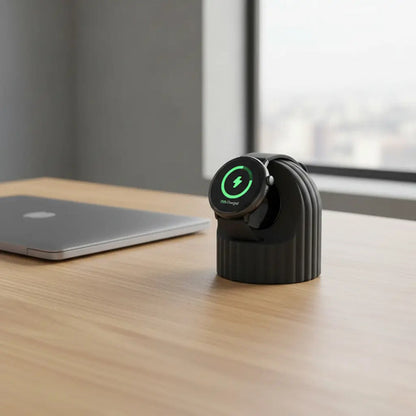 Soporte De Carga De Silicona Para Apple Watch Negro