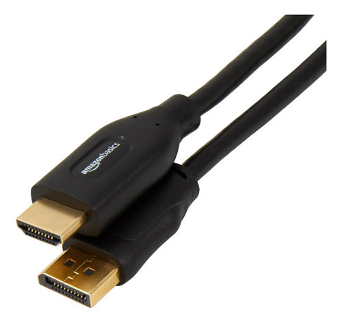 Cable Universal Hdmi 4k A Displayport 1.83m En Negro