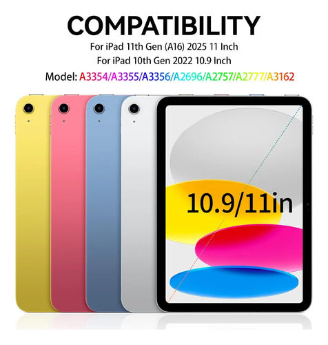 Funda Con Teclado iPad De 10a/11a Gen. 11/10.9 PuLG, A16 Rosa Claro