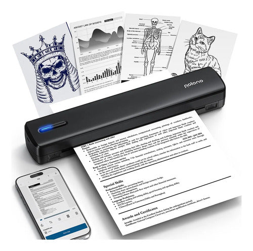 Impresora Bluetooth Polono Portátil Ultra-ligera Y Ecológ... Color