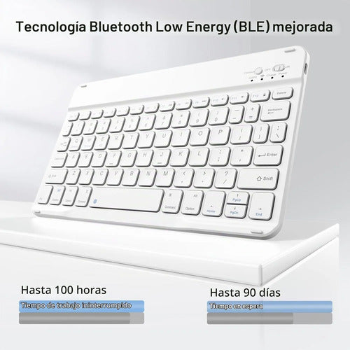 Funda Con Teclado Para iPad (a16) 11th/10th Gen (11/10.9) Verde Oscuro