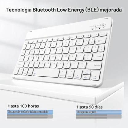 Funda Con Teclado Para iPad (a16) 11th/10th Gen (11/10.9) Verde Oscuro