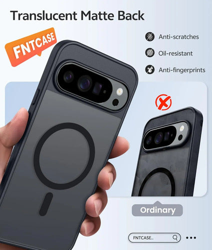Funda Para Google Pixel 10 Pro Xl Y 9 Pro Xl Azul Negro