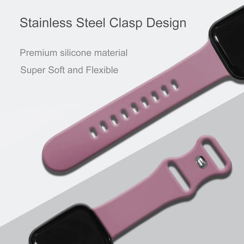 Correa Deportiva De Silicona Para Apple Watch Violeta 1 Cm