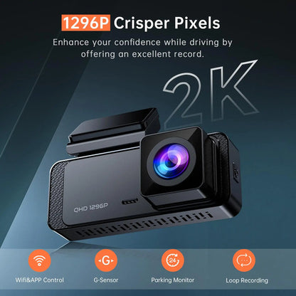 Cámara V300 Dashboard Con Wi-fi Y Visión Nocturna Para Au... Negro