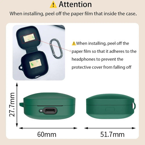 Funda Protectora De Silicona Para Audífonos Redmi Buds 6 Negro