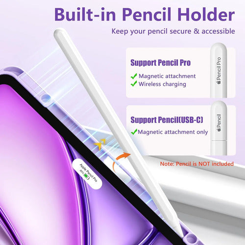 Funda Para iPad Air M4 De 13 Pulgadas Lavanda