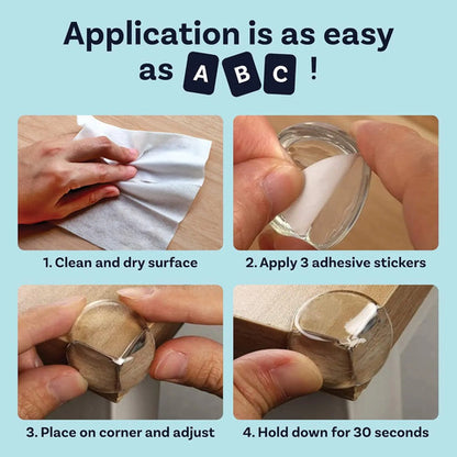 Protector De Esquinas Para Bebé, Pvc, Transparte Transparente