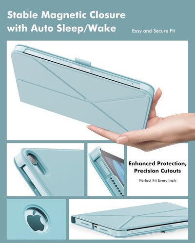 Funda Para iPad Mini 7 (a17 Pro) 2024 Azul
