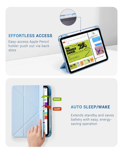 Funda Para iPad (a16) 11a Gen 11'' 2025, iPad 10a Gen Azul