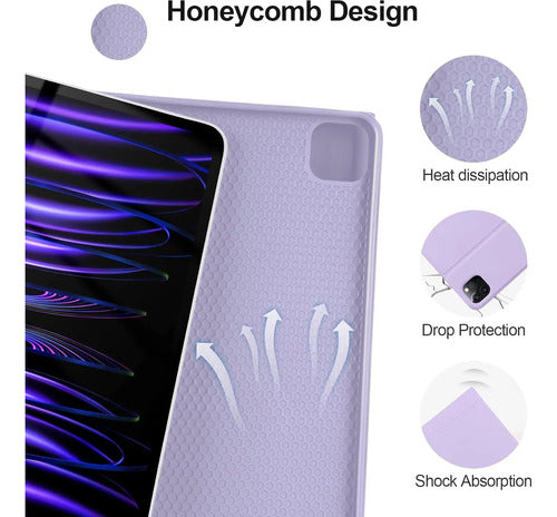 Funda Con Teclado Para iPad Pro M3 11  Violeta