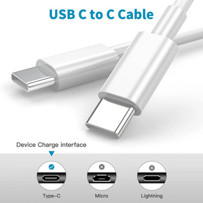 Cable De Carga Rápida Usb-c A Usb-c Color