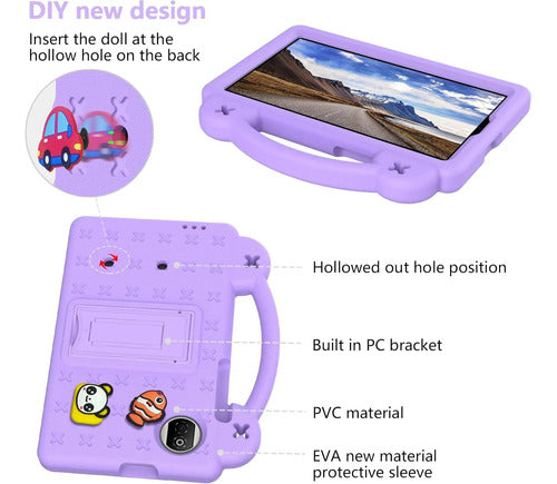 Funda Protectora Para Honor Pad X7 8.7 Inch 2025 Lavanda