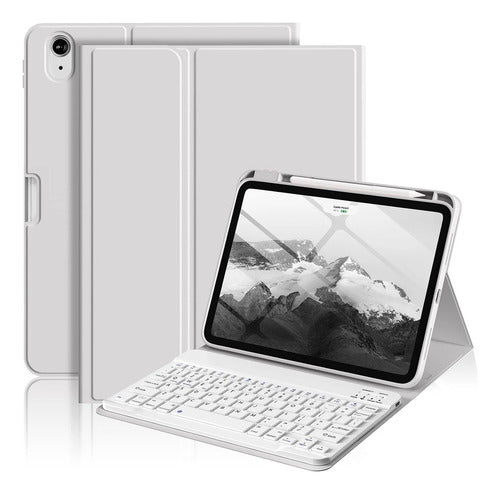 Funda Con Teclado Bluetooth Para iPad Air 11'' M3/m2 & Air Gris