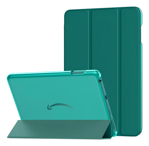 Funda Para Amazon Kindle Fire Hd 8 & 8 Plus 8'' Verde Oscuro