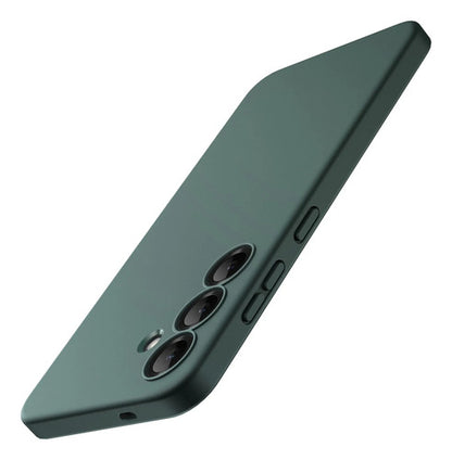 Funda Slim Para Samsung Galaxy S25 Verde Oscuro Liso
