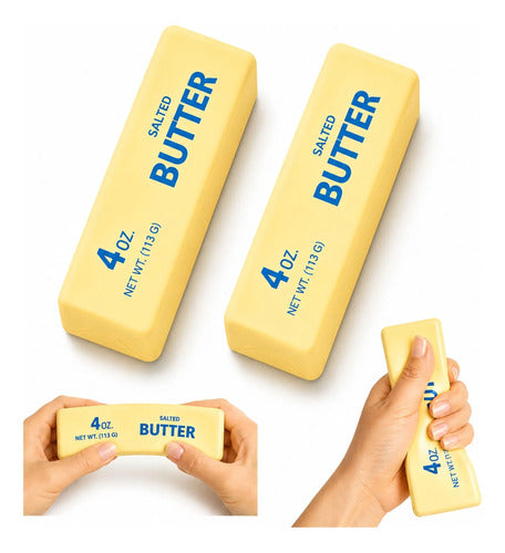 Juguete Antiestrés Squishy Manteca Amarillo