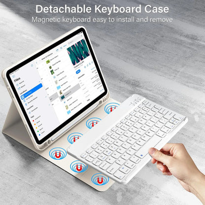 Funda Con Teclado iPad De 10a/11a Gen. 11/10.9 PuLG, A16 Crema
