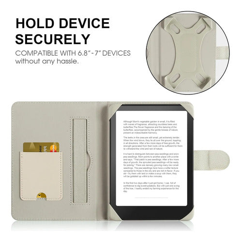 Funda Universal Para Ereader 6.8-7' Blanco